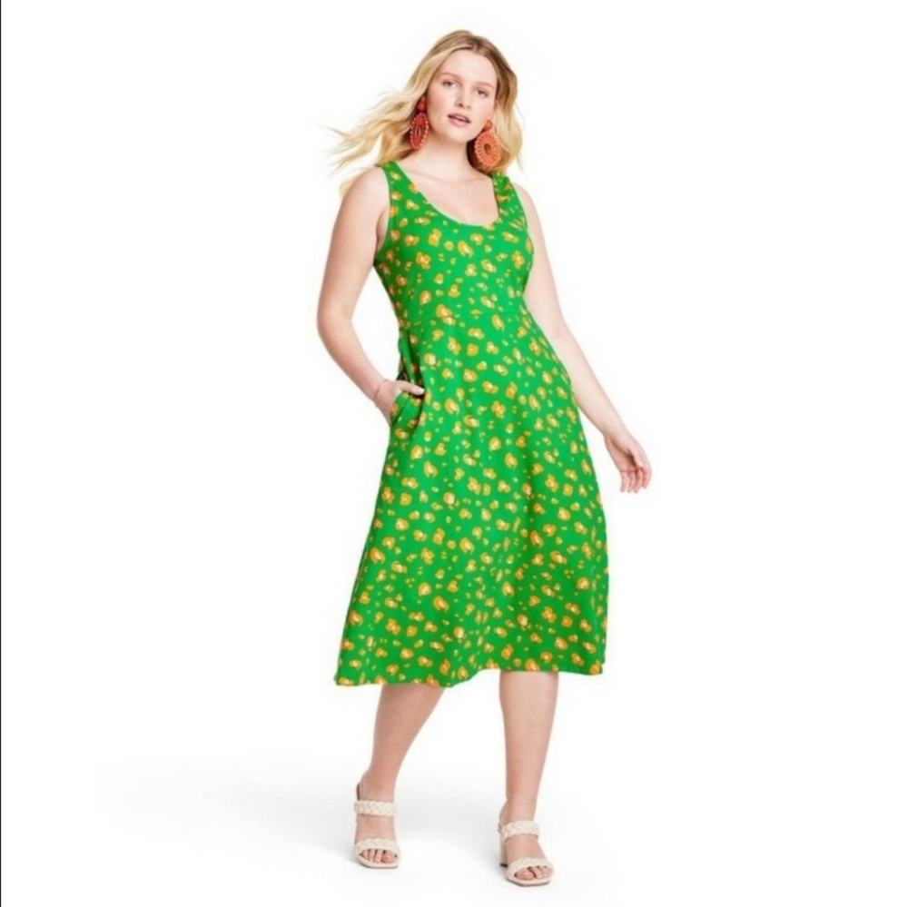 Women's Plus Size Leopard Print Knit Midi Dress - Tabitha Brown for Targ…